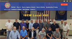 Desktop Screenshot of ibew490.org