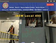 Tablet Screenshot of ibew490.org